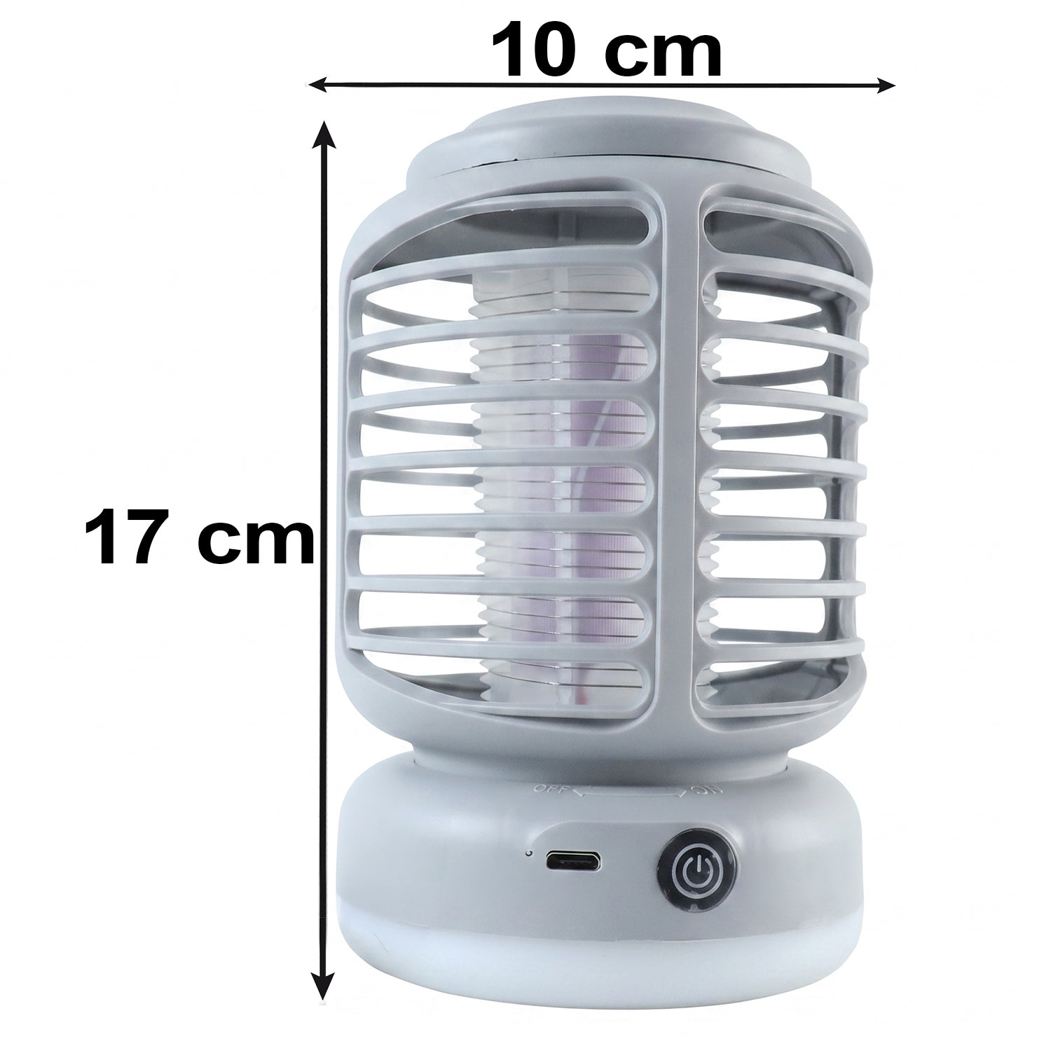 Electric Shock Mosquito Killer Lamp With Led Light Rechargeable Uv (1 Pc)