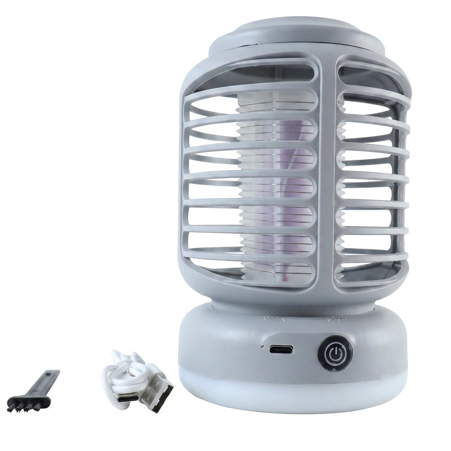 Electric Shock Mosquito Killer Lamp With Led Light Rechargeable Uv (1 Pc)